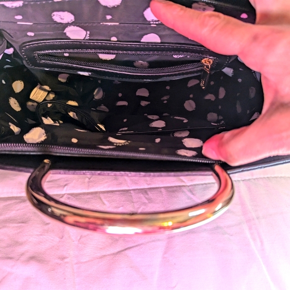 Ladies Melie Bianco Eileen Vegan Leather Satchel Shoulder Bag - Picture 4 of 11